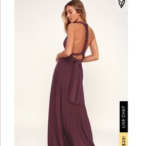 Lulus TRICKS OF THE TRADE PLUM PURPLE MAXI DRESS